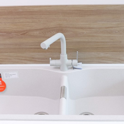 Chậu Rửa Chén Carysil LAC1 - 80% Bột Đá Granite Tự Nhiên - Hàng Chính Hãng