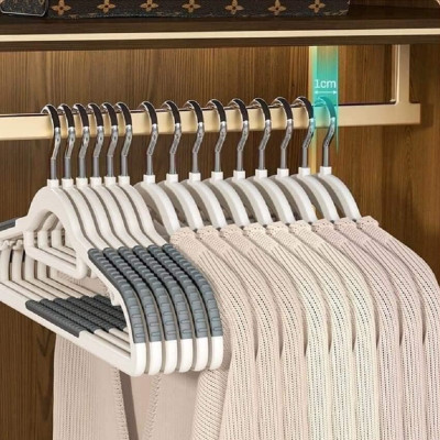Móc Treo Quần Áo, Combo 10 Cái, Mắc Treo Quần Áo Chống Trượt Xoay 360 Độ Đa Năng