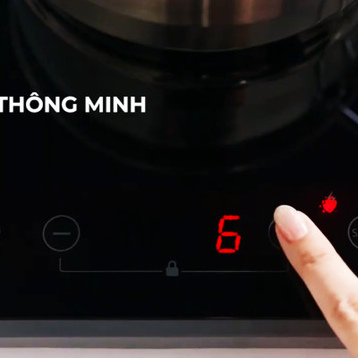 [Hàng Chính Hãng] Bếp Từ Dương Đôi Dreamer DKA-DIC135B (Đen) Công Suất 3500W, Chống Tràn, Cảnh Báo Nhiệt Dư, Khóa Trẻ Em, Cảm Ứng Sensor Touch