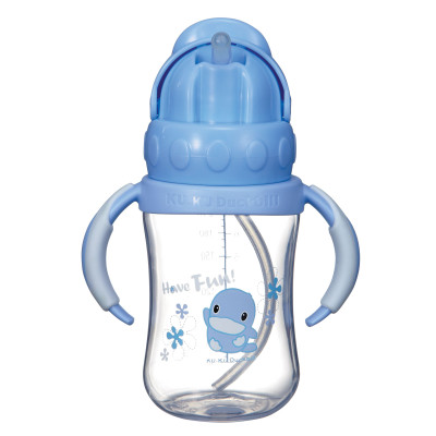 BÌNH UỐNG NƯỚC ỐNG HÚT CÓ TAY CẦM NHỰA PP KUKU KU5925 - 230ML
