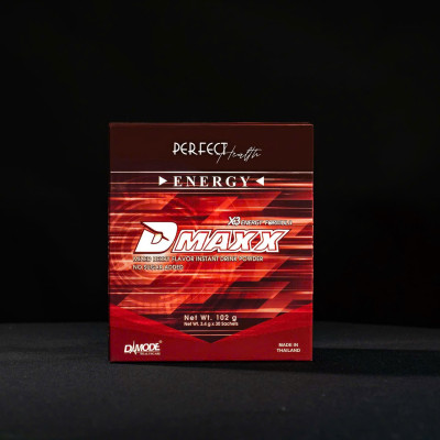 DMAXX thức uống bổ sung vitamin năng lượng không đường DAMODE 19 gói dùng thử màu đỏ