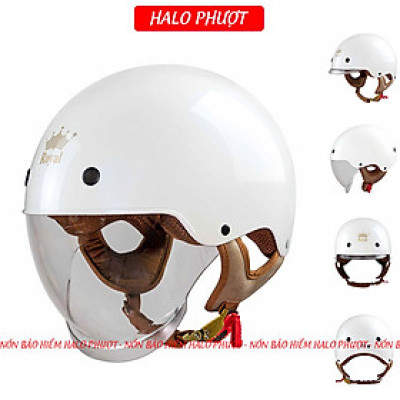 Mũ Bảo Hiểm Nửa Đầu Kính Âm Royal M239 Chính Hãng, Nón Bảo Hiểm 1/2 Phong Cách Tiện Lợi