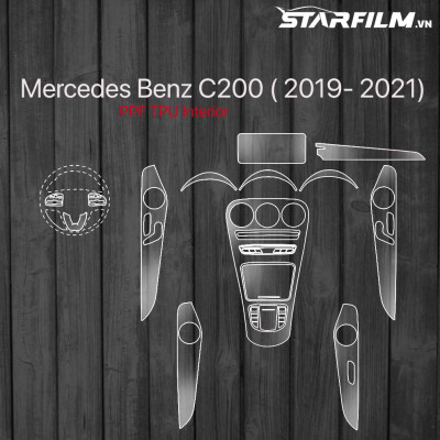 Mercedes Benz C200 2019 ~ 2021 PPF TPU nội thất chống xước tự hồi phục STARFILM