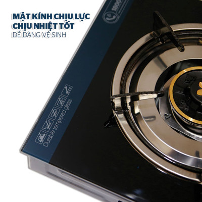 Bếp Gas Dương Đơn Mặt Kính Sunhouse SHB212KT - Hàng chính hãng