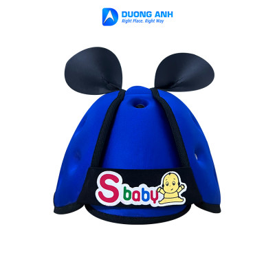 Mũ Bảo Hiểm cho bé từ 6 tháng đến 4 tuổi trọng lượng Siêu Nhẹ - Safety Baby - Màu xanh 