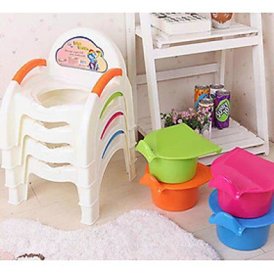 ✅ Bô ghế vệ sinh cho bé - Bô ghế Thiết kế: 4 chân vững chắc, tựa lưng chống gù, tay vịn chắc chắn, giúp bé ngồi vệ sinh đúng tư thế và thoải mái hơn