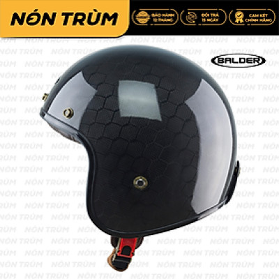 Mũ bảo hiểm 3/4 Balder sợi carbon siêu nhẹ được phân phối tại hệ thống Nón Trùm