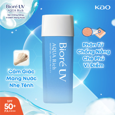 Gel Chống Nắng Màng Nước Dưỡng Ẩm Bioré UV Aqua Rich Watery SPF50+/PA++++ 90ml