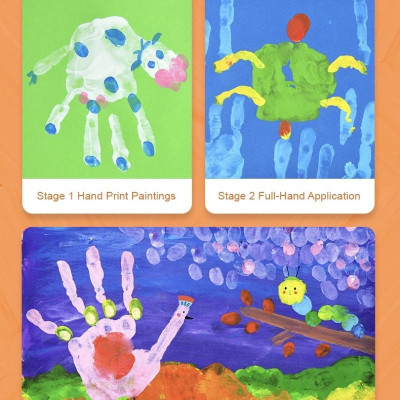 Cọ vẽ màu nước và khay đựng màu nước màu acrylic cho bé Mideer Paint Brush Set & Palette