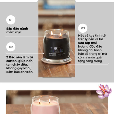Nến ly tròn sáp đậu nành Yankee Candle size M (369g) - Midsummer