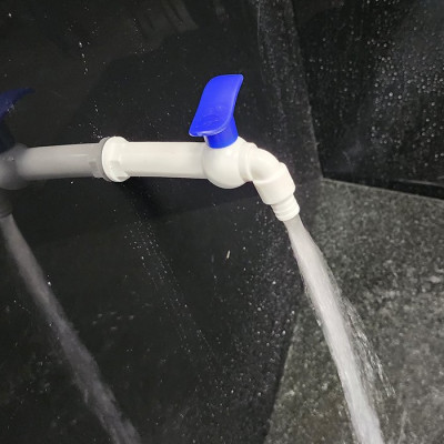 Bộ 3 vòi hồ tay xanh nhựa PP, thân dài, ren 21-27mm Eurolife EL-VHX2127-D (Trắng xanh) (3 cái)