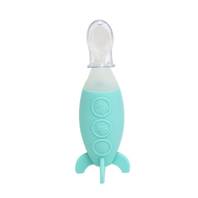 Bình bóp ăn dặm silicon có thìa Marcus & Marcus cho bé từ 6 tháng