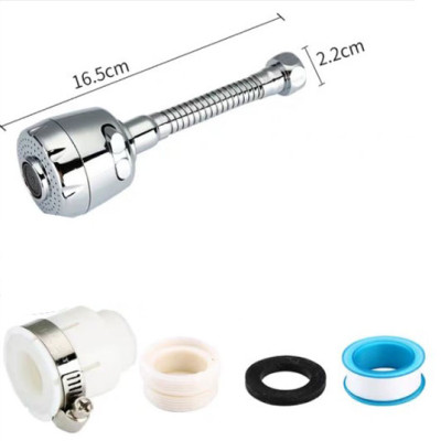 Đầu Gắn Vòi Nước Rửa Chén inox Xoay 360 tự giữ tặng kèm đầu gắn đa năng và băng keo  
