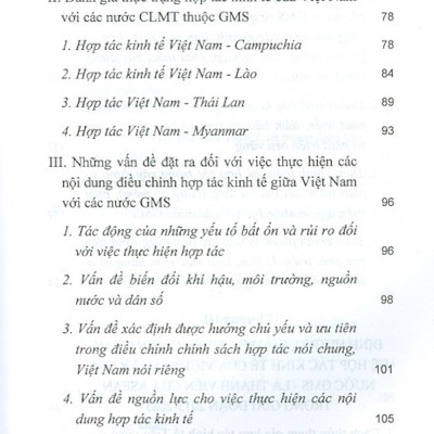 Điều Chỉnh Quan Hệ Hợp Tác Kinh Tế Của Việt Nam Với Các Nước GMS Là Thành Viên Của Asean Trong Bối Cảnh Mới
