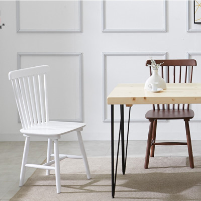 GHẾ BÀN ĂN GỖ XUẤT KHẨU MÀU TRẮNG - STOOL CHAIR WHITE