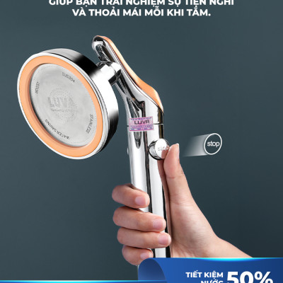Combo vòi sen LUVA VS6 kèm dây sen LUVA, BH 1 năm-Hàng chính hãng