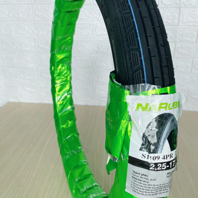 Vỏ trước các dòng xe DREAM, WAVE 2.25-17 S1109 4PR TT hiệu NARUBB có sử dụng ruột