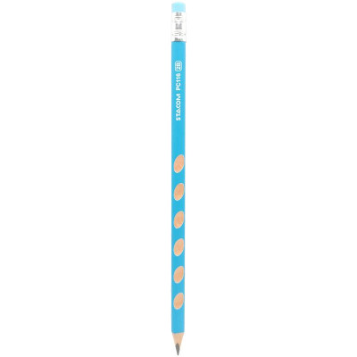 Bút Chì Gỗ Định Vị Có Tẩy Graphite 2B - Stacom PC116P-2B (Màu Thân Bút Giao Ngẫu Nhiên)