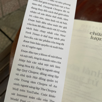 CHỮA LÀNH LƯỢNG TỬ - Deepak Chopra – Lê Hà Lộc & Nguyễn Tăng Phú  dịch -  Thiện Tri Thức - NXB Thế Giới– Bìa mềm