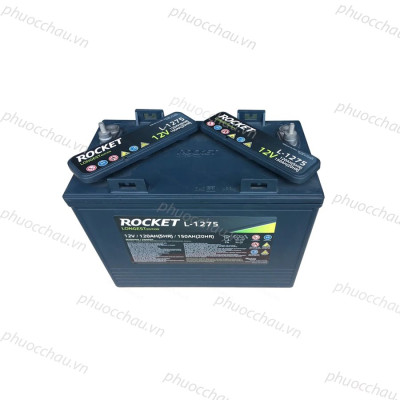 Ắc quy xe golf, ắc quy Rocket L-1275 (12V-150Ah), ắc quy xe điện du lịch