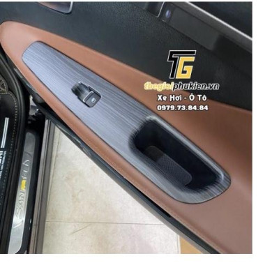 Ốp chống xước nội thất vân đá Hyundai Santafe 2021 Cao cấp