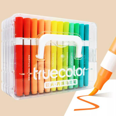 Hộp 48 Bút Lông Màu Acrylic Marker - Direct Ink - Truecolor ZCA0628_48