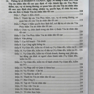 Sách Luật Tổ Chức Tòa Án Nhân Dân, Viện Kiểm Sát Nhân Dân sửa đổi, bổ sung năm 2025 (V2612T)