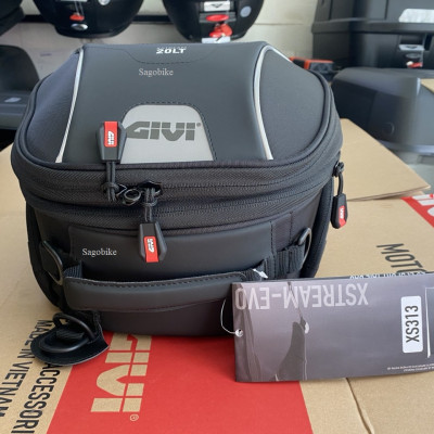 Túi ràng yên xe givi XS313, túi gắn yên sau xe XS313, túi gài bình xăng 20 lit
