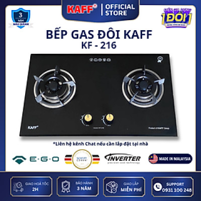 Bếp ga đôi KAFF KF-216 - Hàng chính hãng