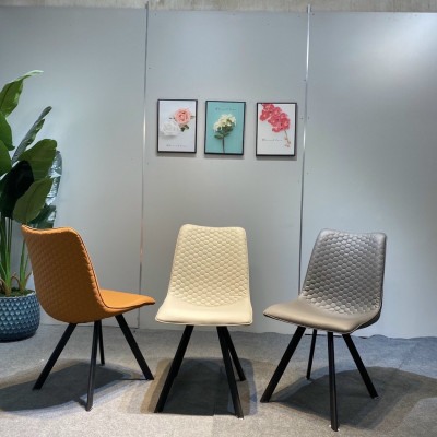 Bộ bàn ăn mặt đá Ceramic bóng chân chữ H kết hợp ghế Ring