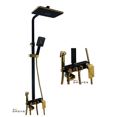 Sen cây nóng lạnh đen ánh vàng 4in1 GS6609D