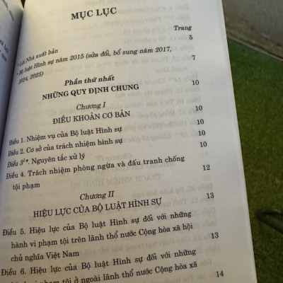 BỘ LUẬT HÌNH SỰ NĂM 2015 (SỬA ĐỔI, BỔ SUNG NĂM 2017,2024,2025) – NXB Chính Trị Quốc Gia Sự Thật