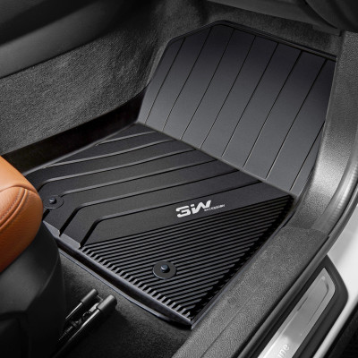 Thảm lót sàn xe ô tô BMW new X5 2018 - đến nay Nhãn hiệu Macsim 3W chất liệu nhựa TPE đúc khuôn cao cấp - màu đen