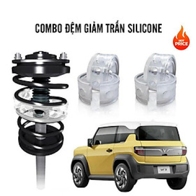Đệm Silicone giảm trấn cho giảm sóc xe ô tô  VINFAST VF3 hiệu quả trên đường xóc