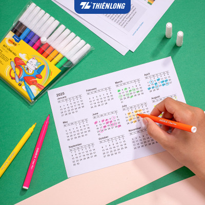 Bút lông màu Thiên Long Fiber Pen Colokit FP-01