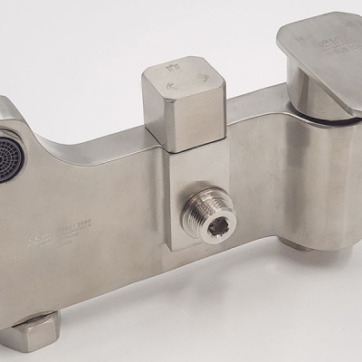 Bộ sen cây tắm đứng nóng lạnh Inox SUS 304 Eurolife EL-S920 (Trắng vàng)