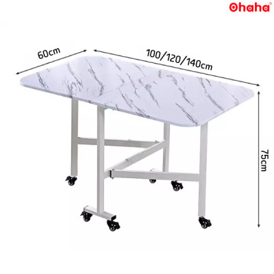 BÀN ĂN GẤP GỌN THÔNG MINH CÓ BÁNH XE OHAHA - BA021