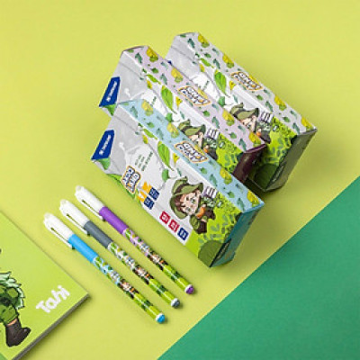 Bút gel Thiên Long GEL-012/AK - Nét viết 0.5mm êm mượt, đầu bút cao cấp, mực đều liên tục, nhân vật Akooland Tahi