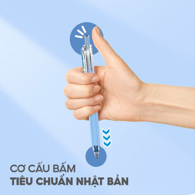 Bút Gel Quick Dry 0.5 mm - Thiên Long GEL-033 - Mực Xanh