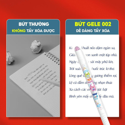 Hộp 20 Bút Gel Xóa Được 0.5 mm - Thiên Long TP-GELE-002 - Mực Tím