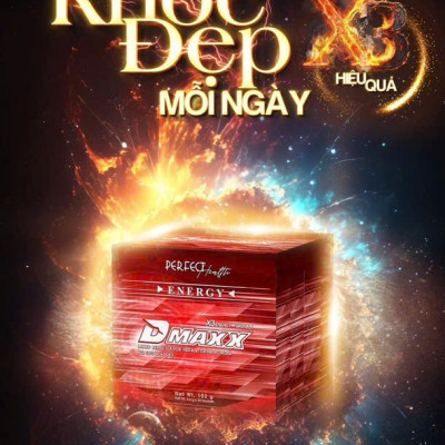 DMAXX thức uống bổ sung vitamin năng lượng không đường DAMODE 57 gói màu đỏ mỗi gói 2,2gr