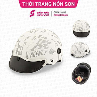 Mũ bảo hiểm lỗ thông gió hoa văn chính hãng NÓN SƠN AMP-TR112