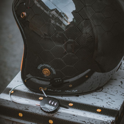 Mũ Bảo Hiểm 3/4 Cổ Điển BULLDOG Heli Carbon