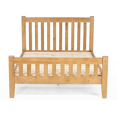 Giường đơn Rustic gỗ sồi