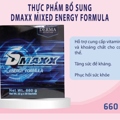 DMAXX thức uống bổ sung vitamin năng lượng có đường DAMODE 9 gói dùng thử màu xanh