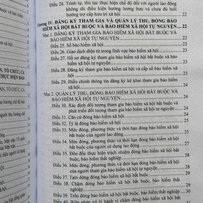 Sách Luật Bảo Hiểm Xã Hội năm 2024 – Quy Định Mới về Tiền Lương, Bảo Hiểm Y Tế và Chính Sách Hỗ Trợ Việc Làm - V2570T