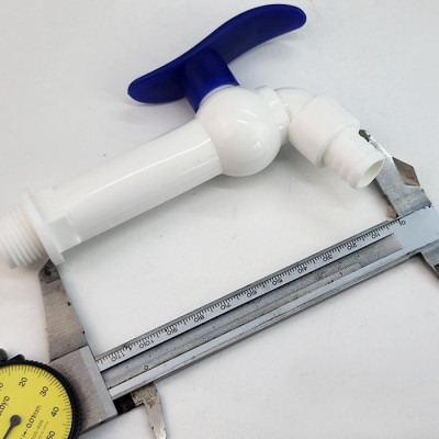 Bộ 3 vòi hồ tay xanh nhựa PP, thân dài, ren 21-27mm Eurolife EL-VHX2127-D (Trắng xanh) (3 cái)