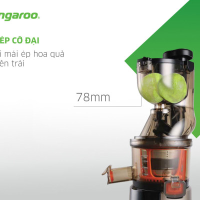 MÁY ÉP TRÁI CÂY KANGAROO KG200SJF (MÁY ÉP CHẬM 665ml - 200W) Hàng Chính Hãng
