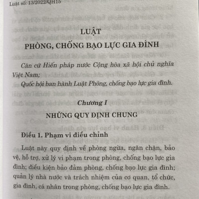 Luật Phòng, chống bạo lực gia đình