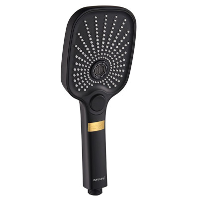 Bộ tay dây sen 3 chức năng chảy, nhựa ABS mạ đen Eurolife EL-127SH-D